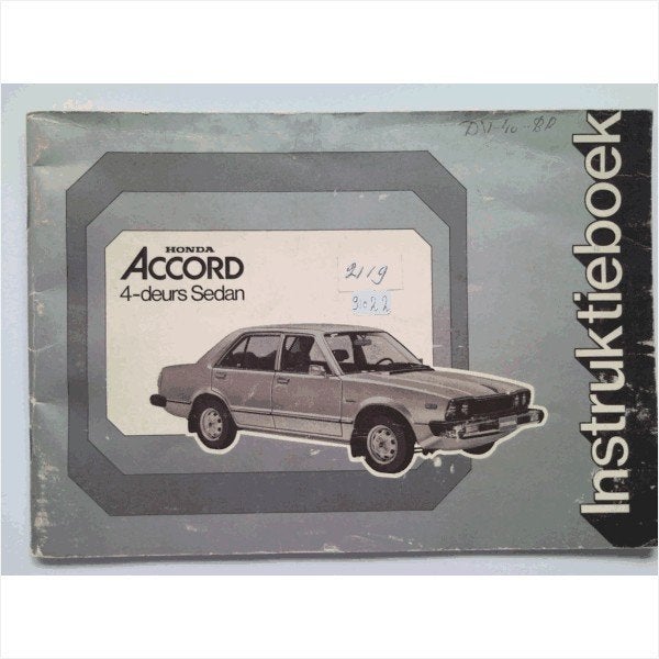 Honda Accord Instructieboekje 1979 #1 Nederlands, Auto diversen, Handleidingen en Instructieboekjes, Ophalen of Verzenden