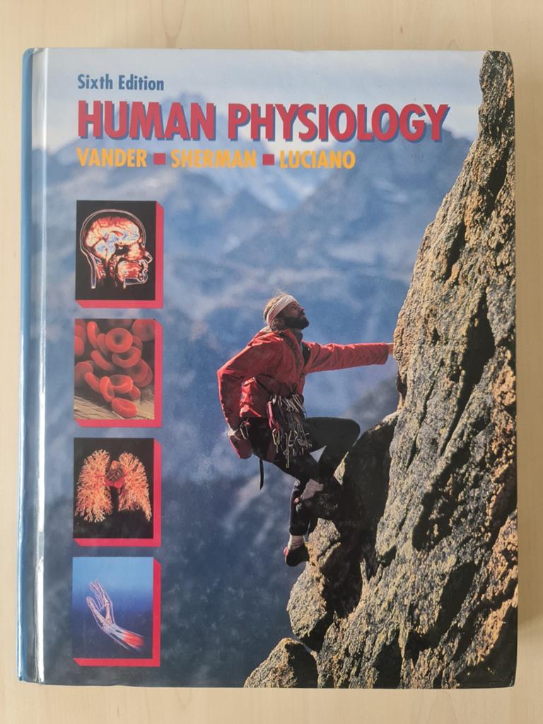 Human Physiology - Vander, Sherman, Luciano (Sixth Edition), Boeken, Gelezen, Ophalen of Verzenden, WO, Arthur J. Vander, James H. Sherman, Dorothy S. Luciano