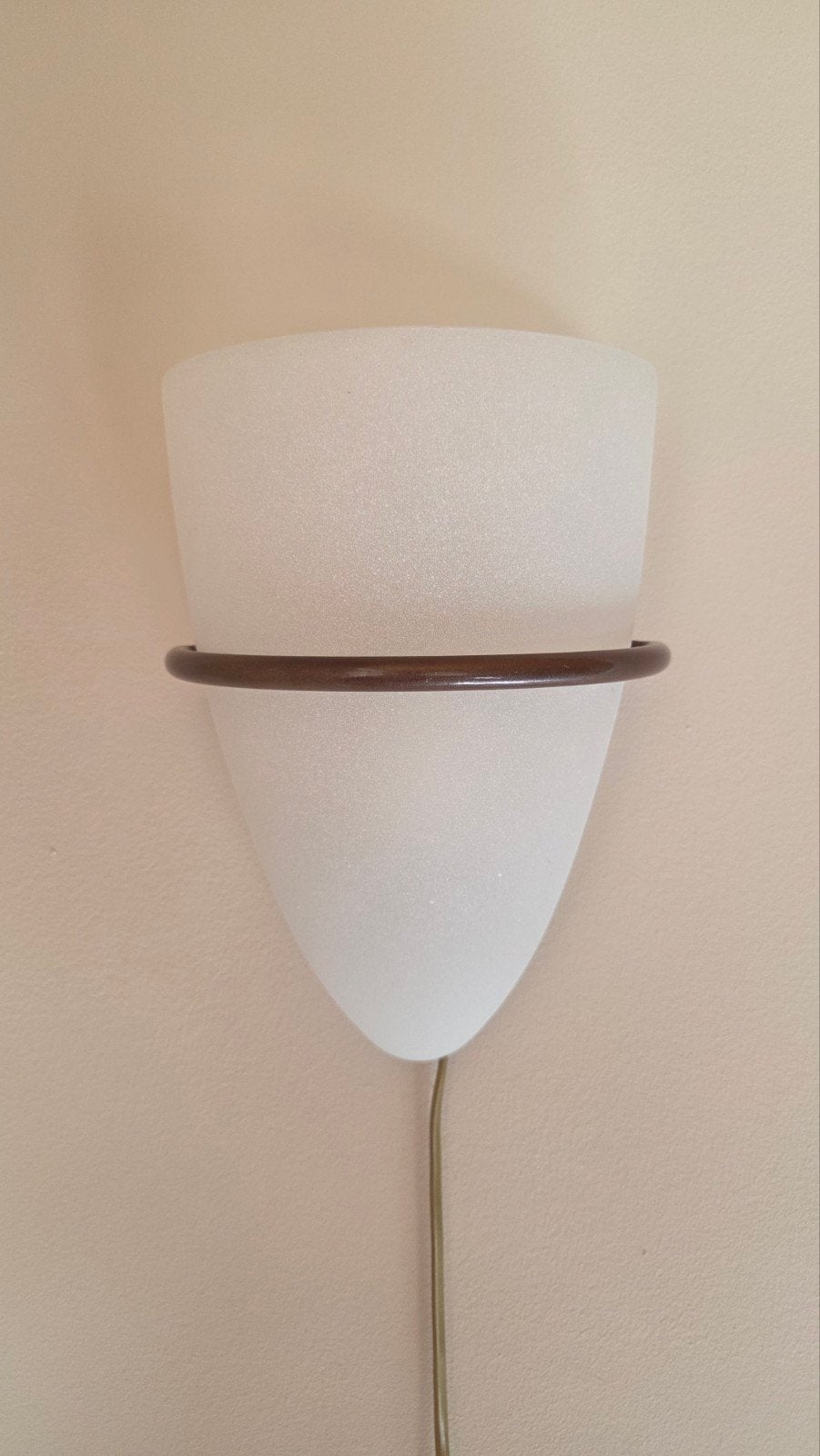 Bronzen wandlamp met E27 fitting en schakelaar, Huis en Inrichting, Ophalen of Verzenden