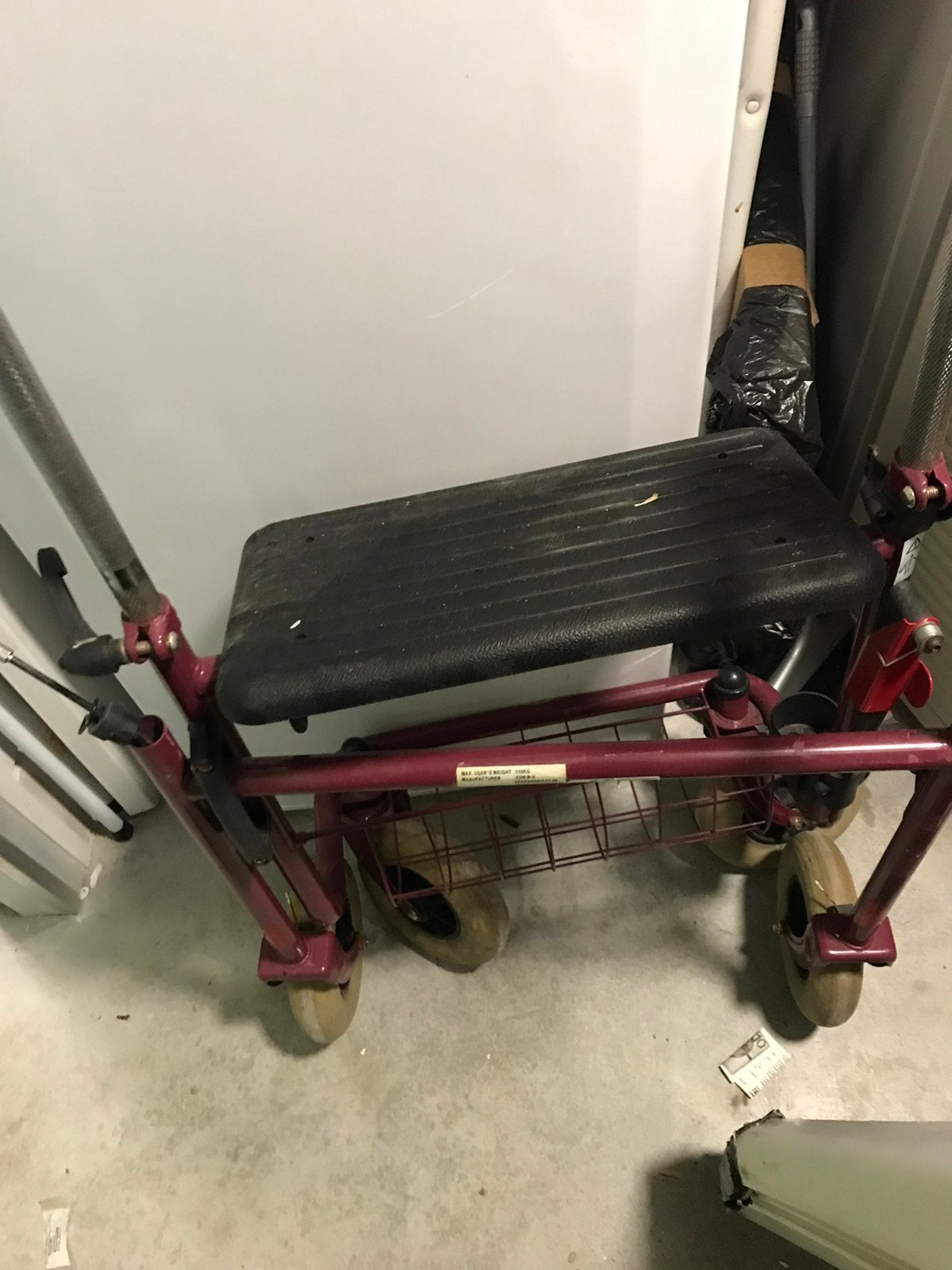 Rollator, Diversen, Rolstoelen, Ophalen, Zo goed als nieuw, Duwrolstoel