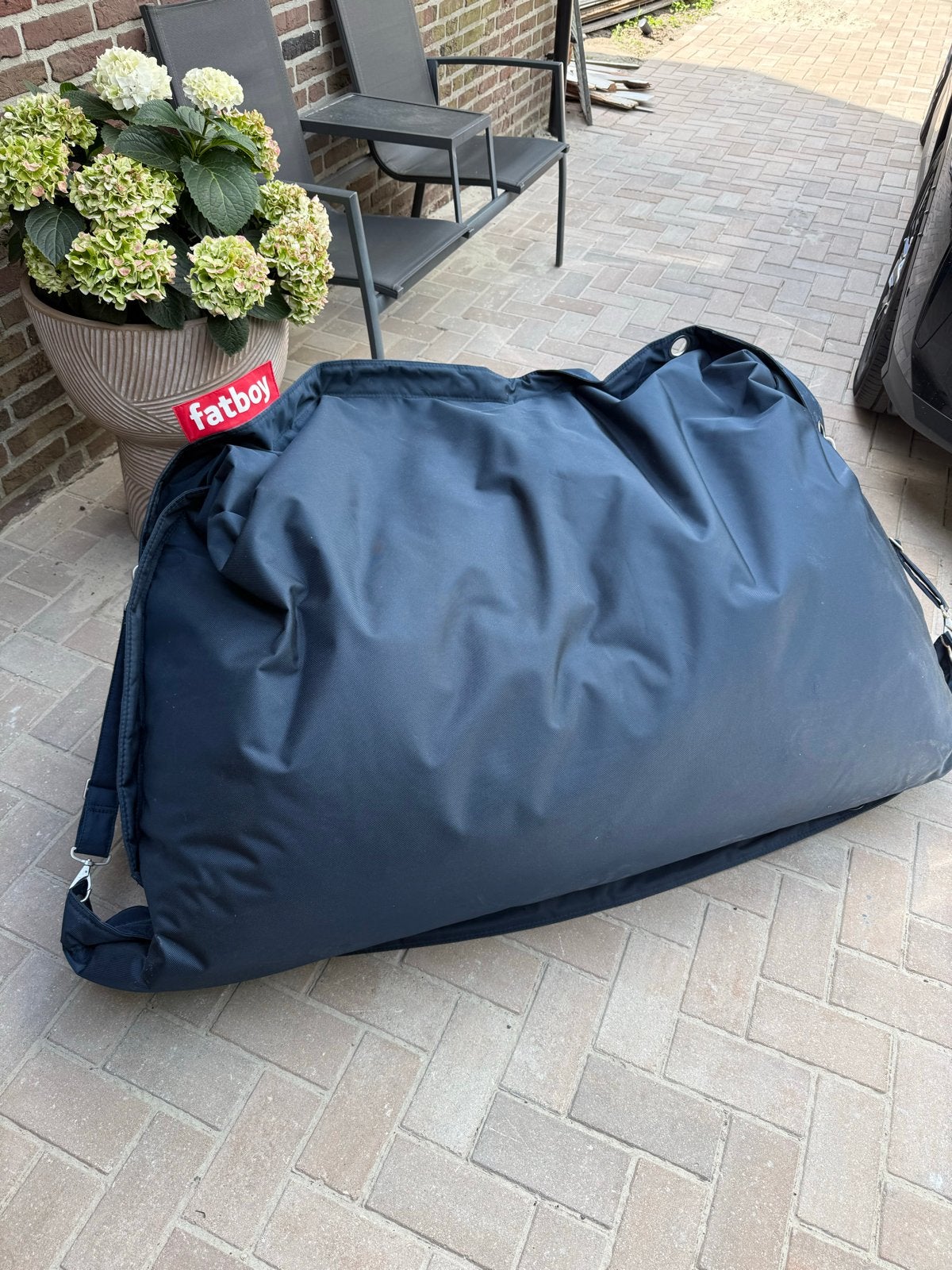 Fatboy zitzak buggle up - Donkerblauw, Ophalen, Gebruikt, Blauw, Zitzak