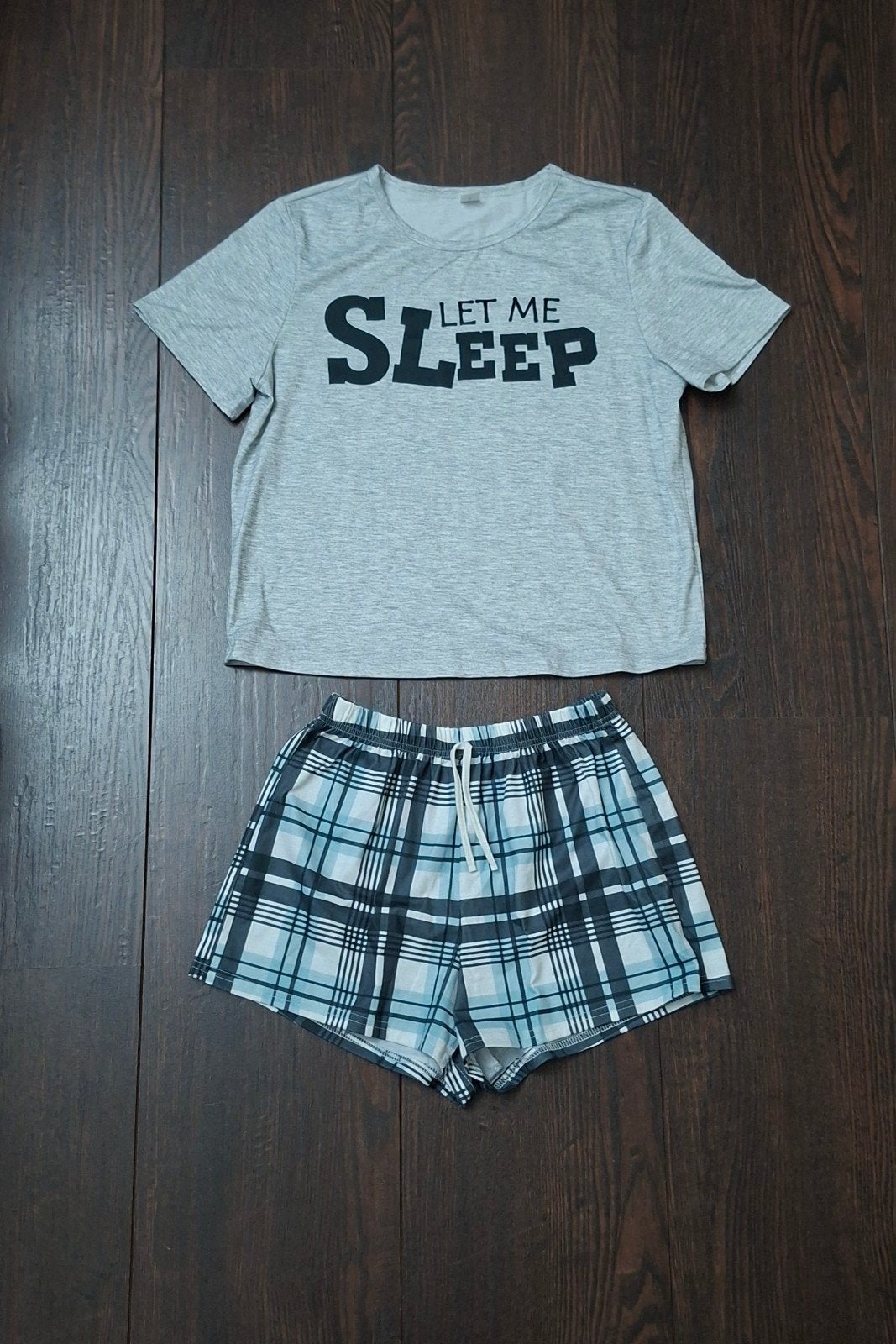 Pyjama Set - 'Let Me Sleep' maat.158, Nacht- of Onderkleding, Meisje, Shein, Ophalen of Verzenden
