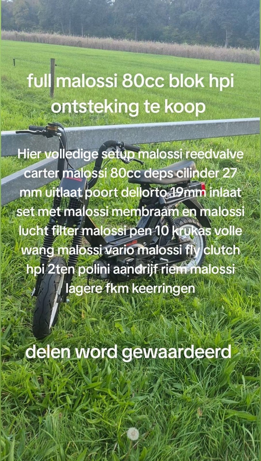 citta blok 80cc, Ophalen, Zo goed als nieuw, Blok, Malossi