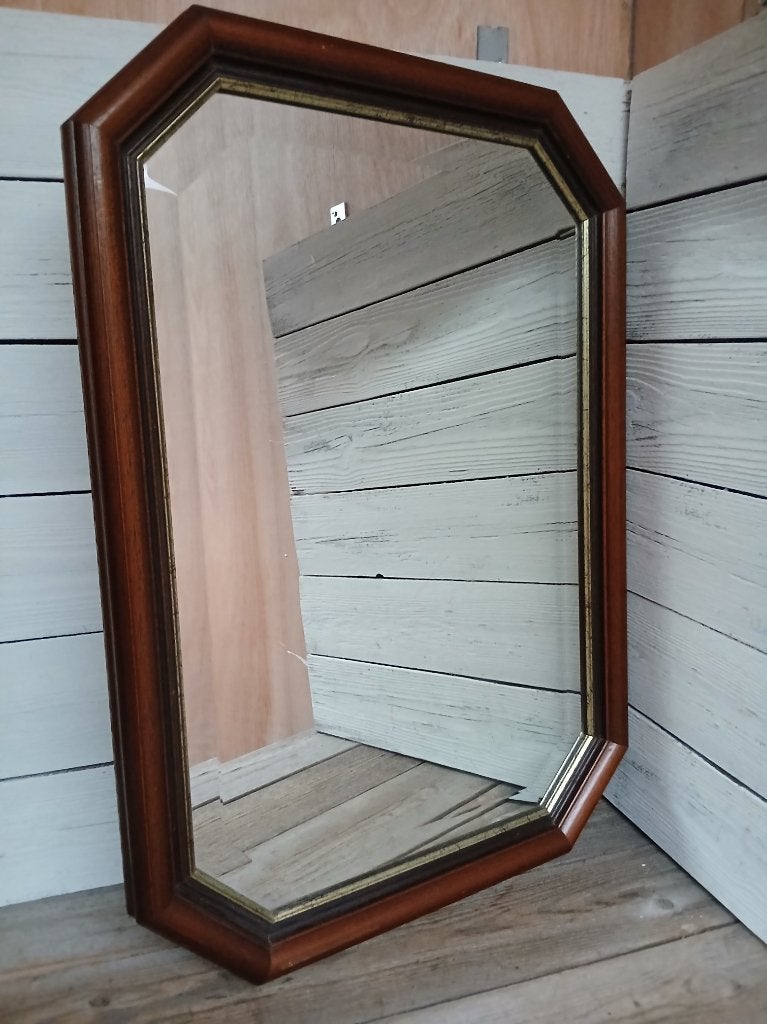 Elegante klassieke facet geslepen spiegel., Huis en Inrichting, Minder dan 50 cm, Onbekend, Ophalen of Verzenden, Zo goed als nieuw