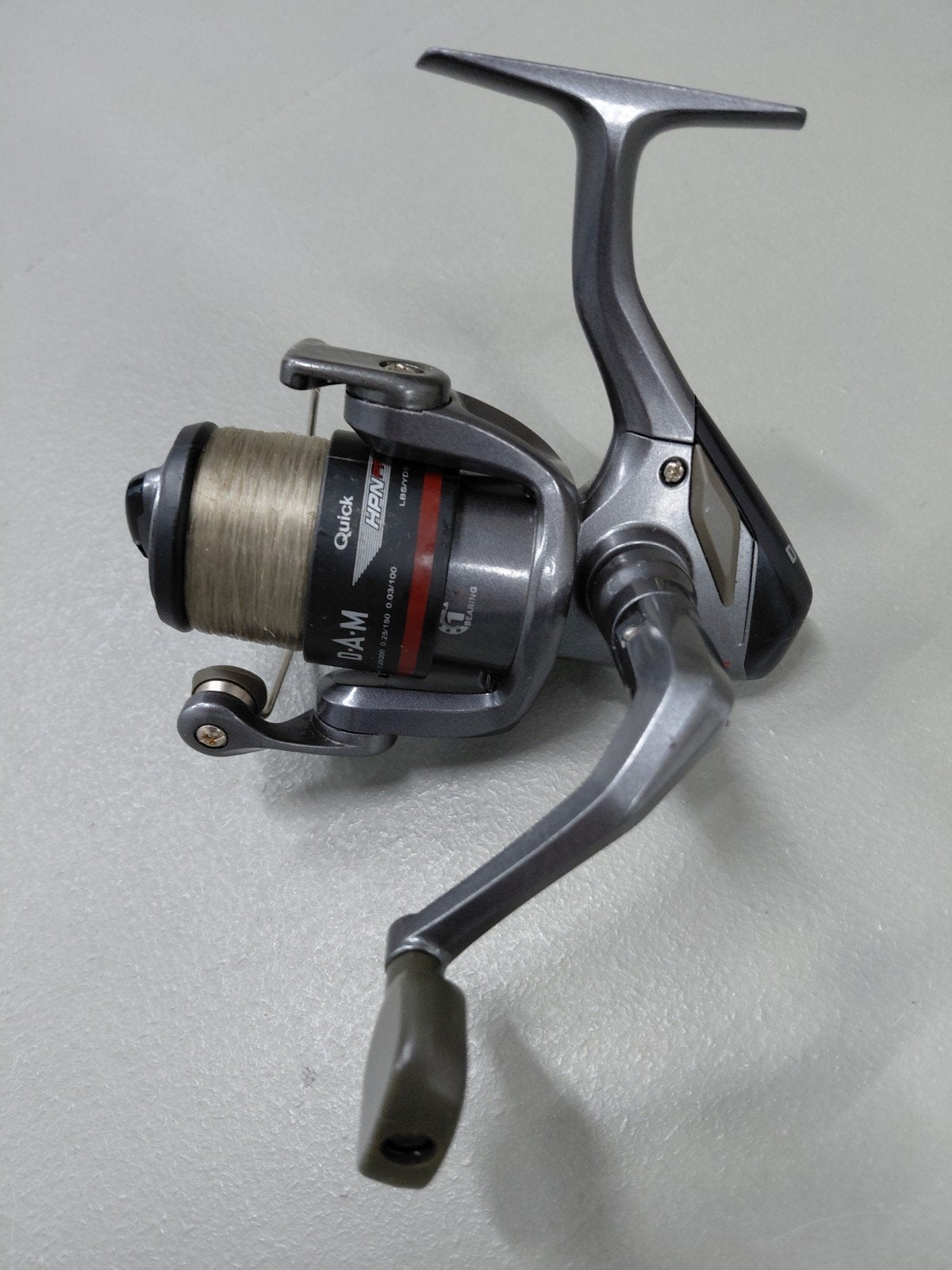 Dam spinmolen Quick HPN Pro met nylon , zie beschrijving, Watersport en Boten, Ophalen of Verzenden, Zo goed als nieuw, Molen