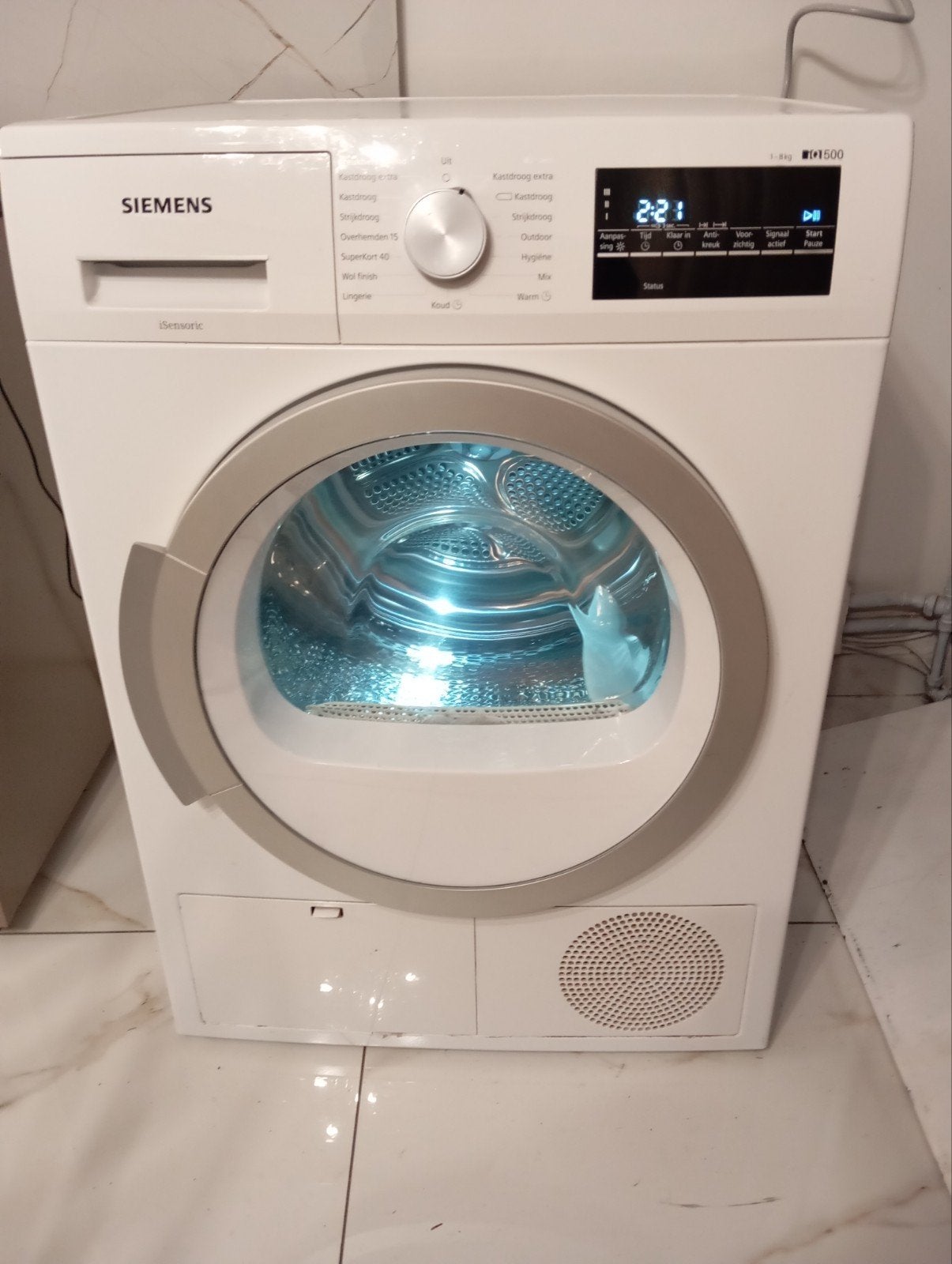 Wasdroger Condens Siemens IQ500 / 8 kilo, Witgoed en Apparatuur, Wasdrogers, 8 tot 10 kg, Ophalen of Verzenden, Zo goed als nieuw