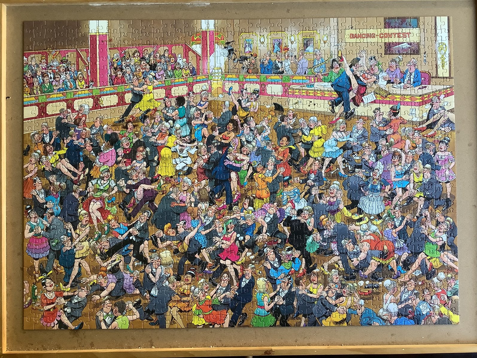 Jan van Haasteren Stijldansen 1000 stukjes, Hobby en Vrije tijd, Ophalen of Verzenden, 500 t/m 1500 stukjes, Zo goed als nieuw