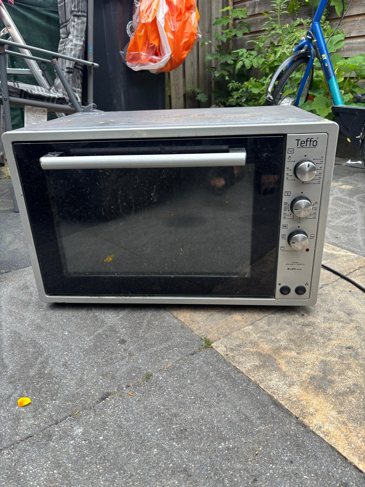 Grote en goed werkende Teffo oven - Schoonmaakbeurt nodig, Ophalen, 45 tot 50 cm, Oven, Gebruikt