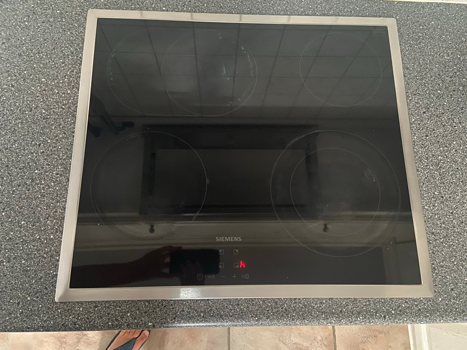 Siemens Keramische Kookplaat - 4 Kookzones, Ophalen, Gebruikt, Keramisch, 4 kookzones