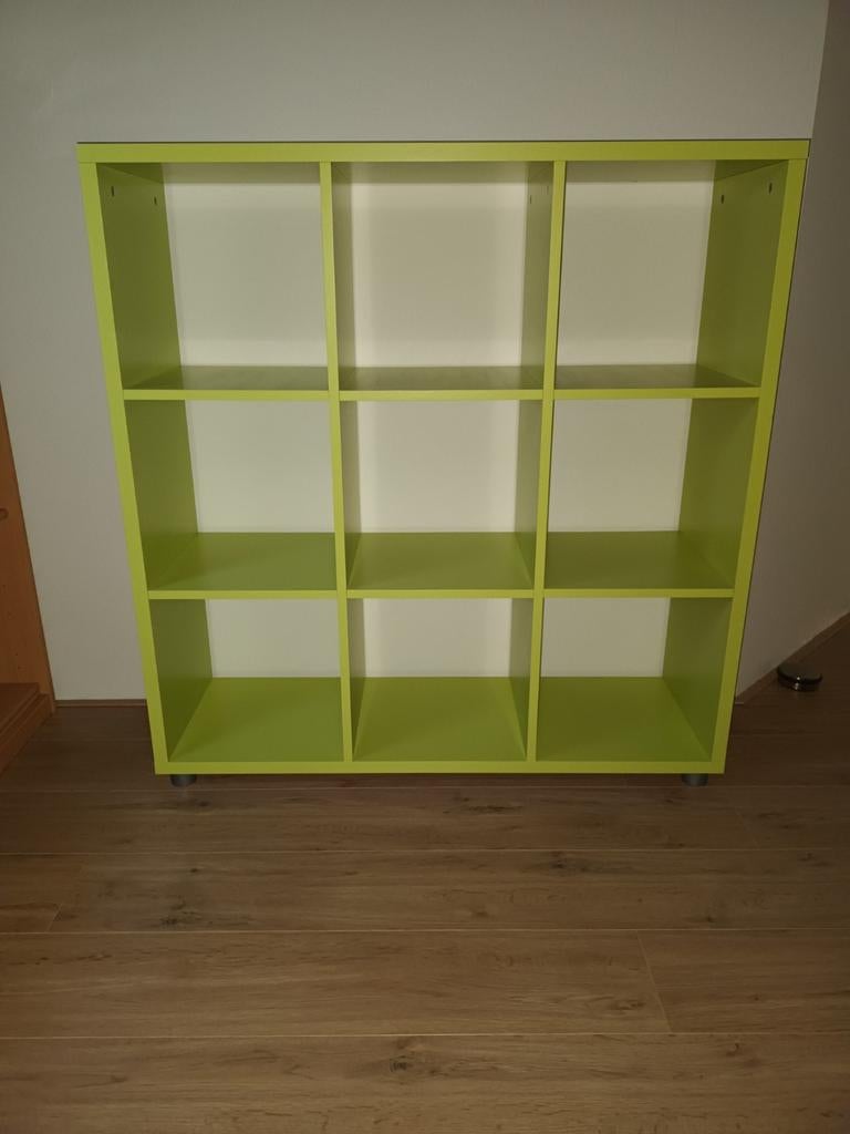 Groene Trendhopper kast met 9 vakken - Boekenkast/Opbergkast, Ophalen