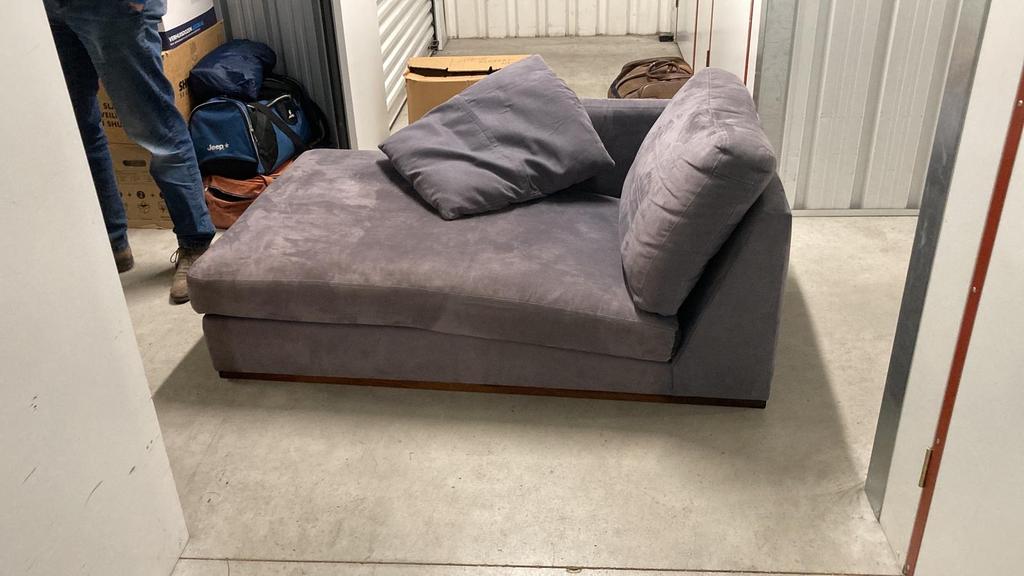 Nette grijze sofa, Huis en Inrichting, Ophalen, Gebruikt, 100 tot 125 cm, 150 tot 200 cm