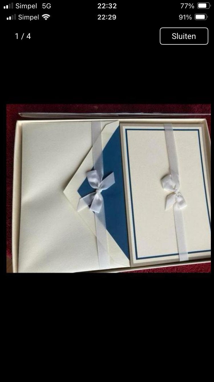Crane’s postcards doosje 10 stuks, Ophalen of Verzenden