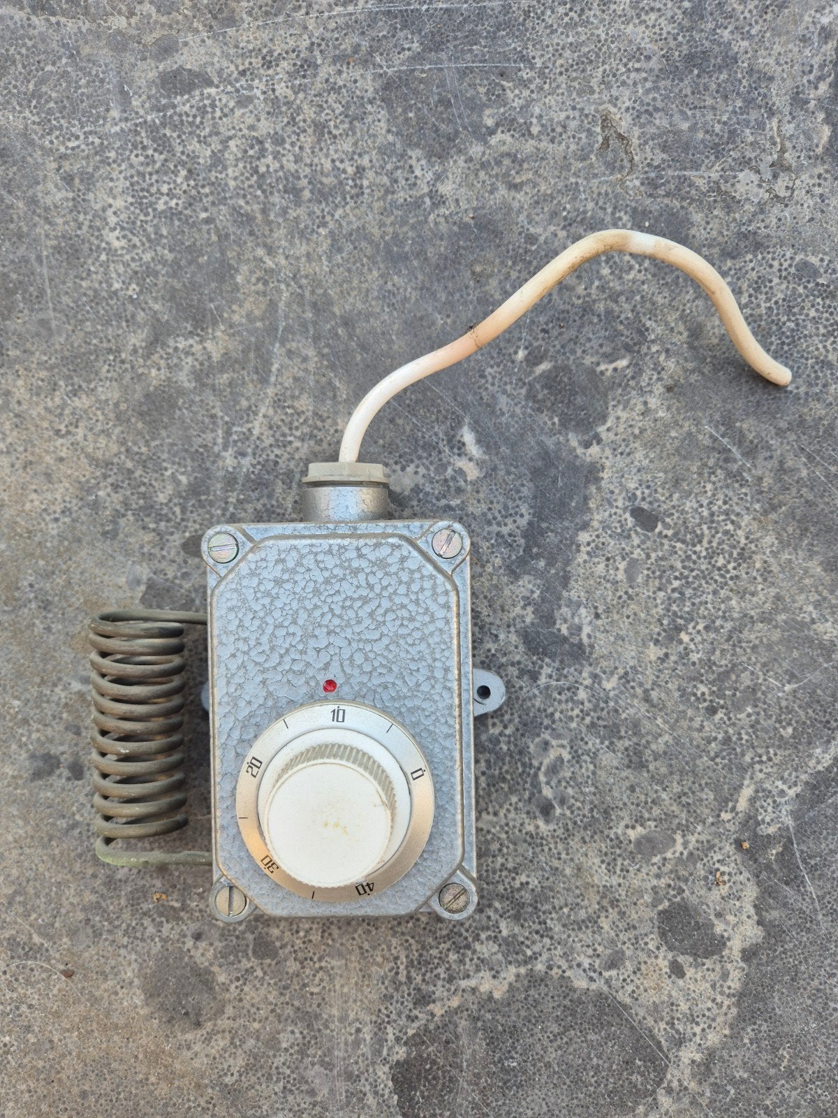 Vintage thermostaat met draaiknop, Ophalen of Verzenden, Gebruikt