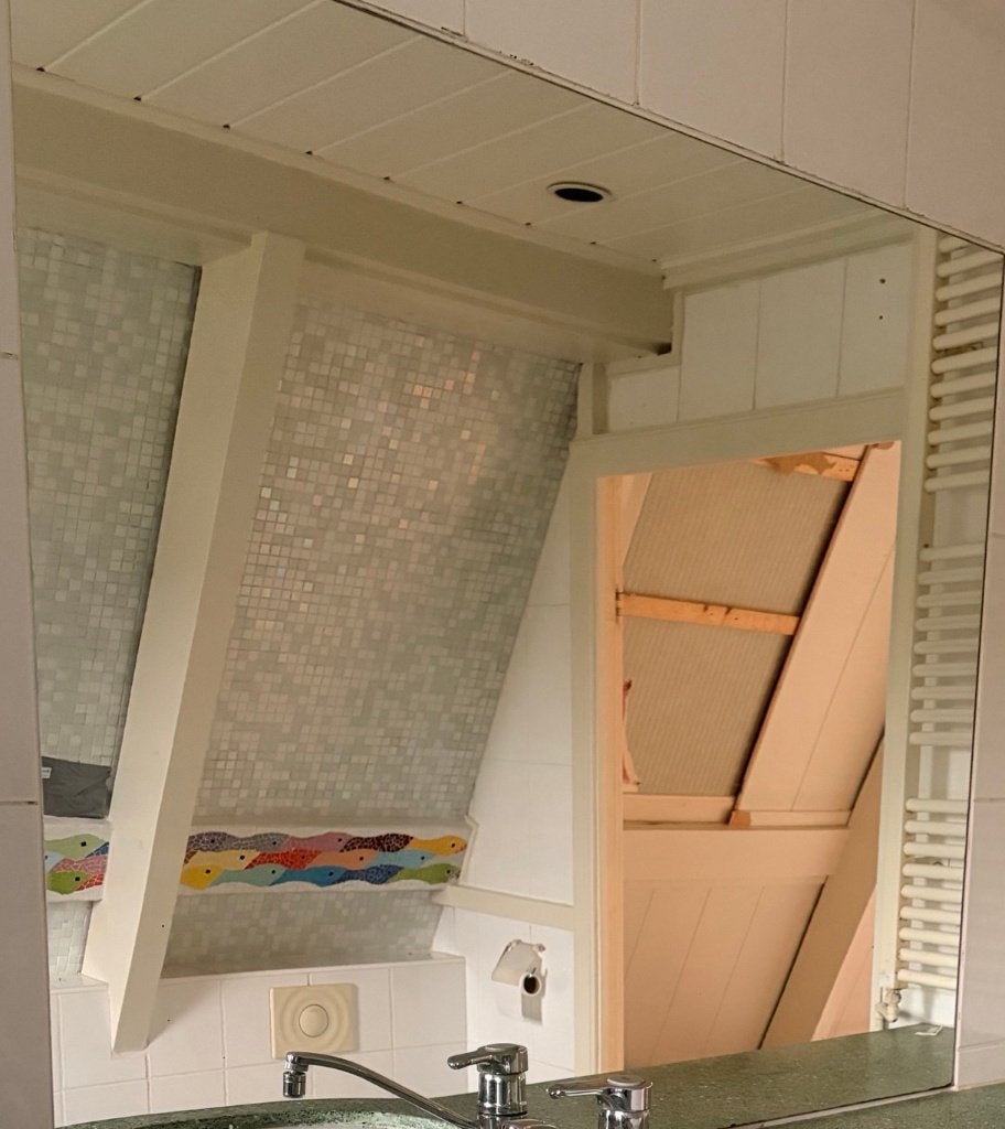 Gratis grote badkamerspiegel, ca. 150 x 80 cm, Ophalen, Gebruikt, Rechthoekig, Minder dan 100 cm