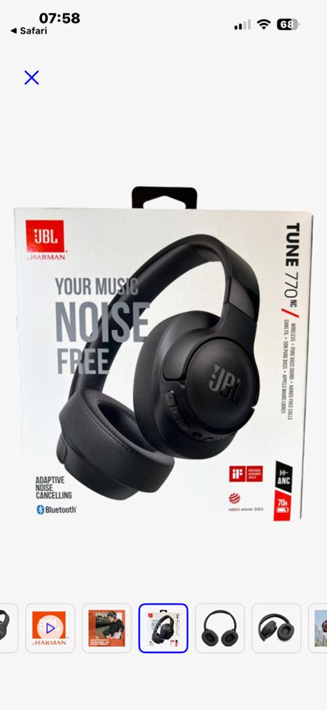 JBL Tune 770NC Draadloze koptelefoon met Noise Cancelling, Audio, Tv en Foto, Koptelefoons, Overige merken, Ophalen of Verzenden