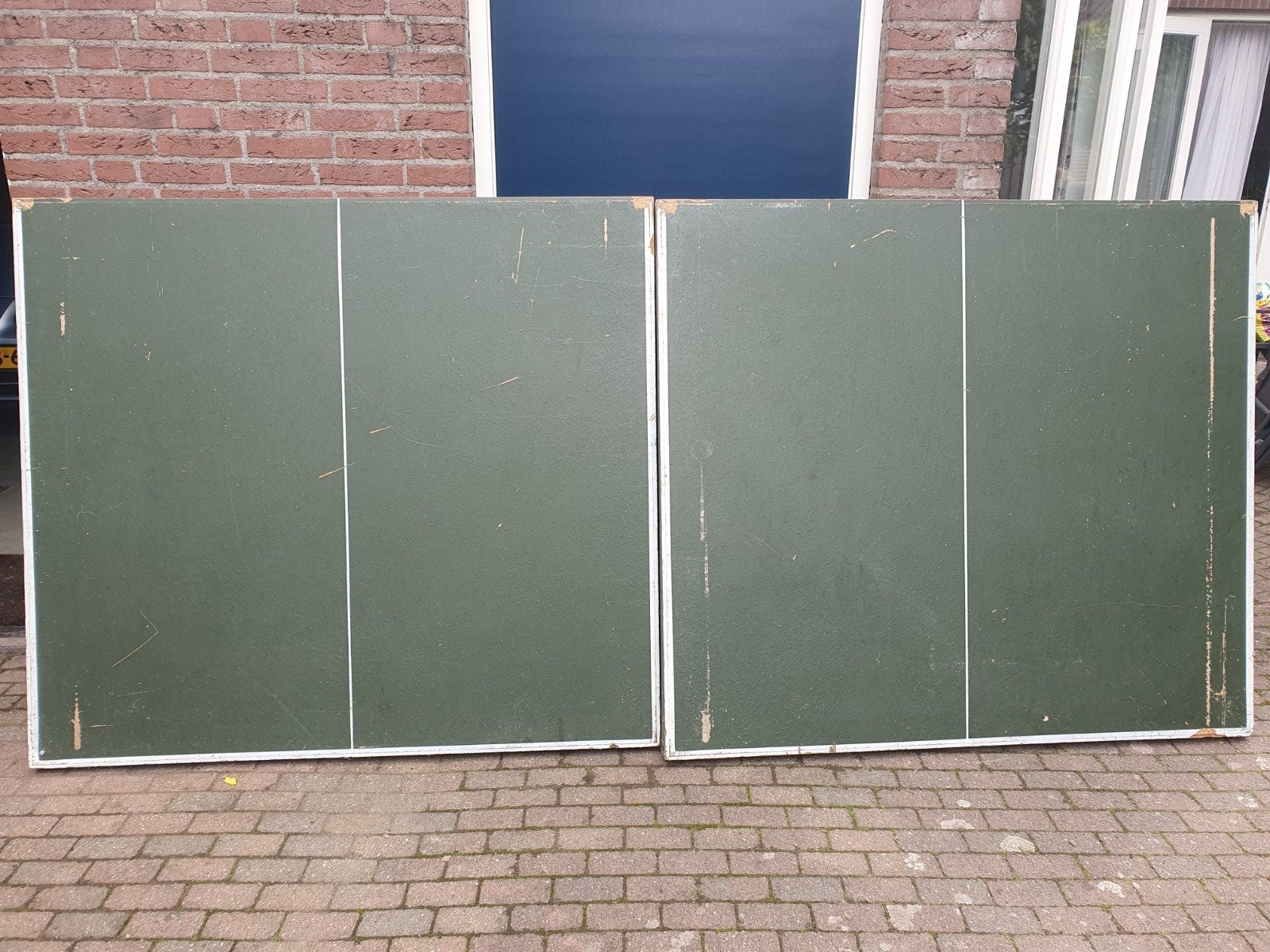 tafeltennis tafel Perry van der Kar  met net en batjes, Ophalen, Gebruikt, Tafel Indoor