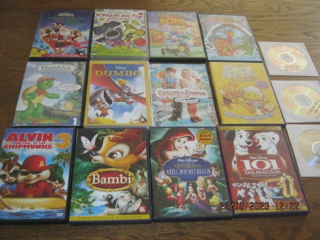 DVD's voor kinderen 12 stuks voor € 10,-, Animatie, Alle leeftijden, Overige typen, Turks