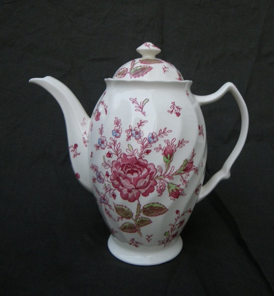 Johnson Brothers ROSE CHINTZ  Puntgave koffiepot 1½ liter, Overige typen, Ophalen of Verzenden, Zo goed als nieuw, Overige stijlen