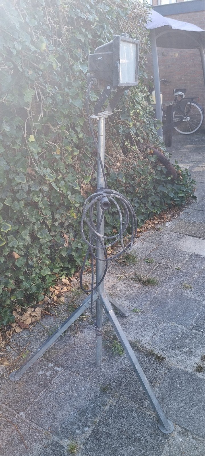 Bouwlamp met statief - Krachtige verlichting, Ophalen, Gebruikt, Met statief, Lamp met armatuur