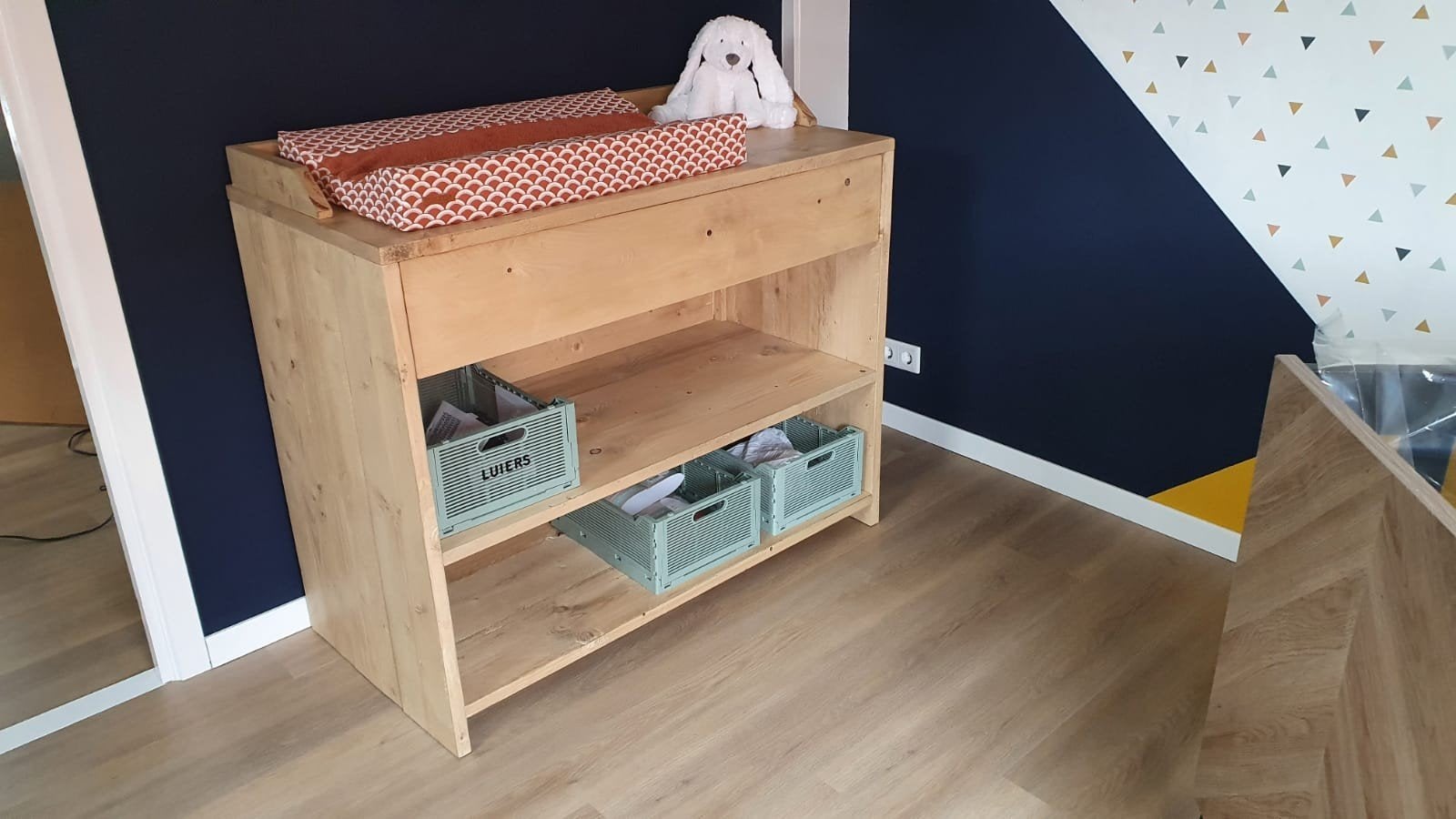 Steigerhouten commode - Robuust en praktisch, Ophalen, Gebruikt, 50 tot 70 cm, 75 tot 100 cm