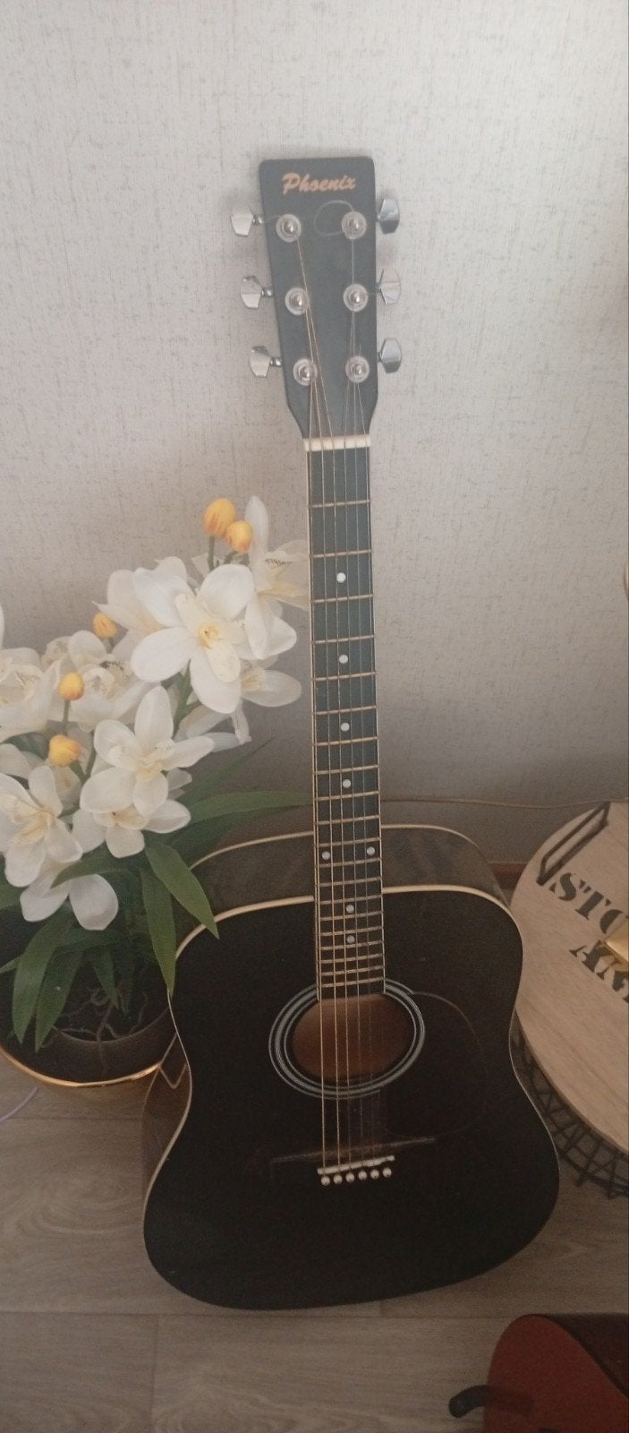 gitaar phoenix acoustic, Ophalen, Zo goed als nieuw, Western- of Steelstringgitaar
