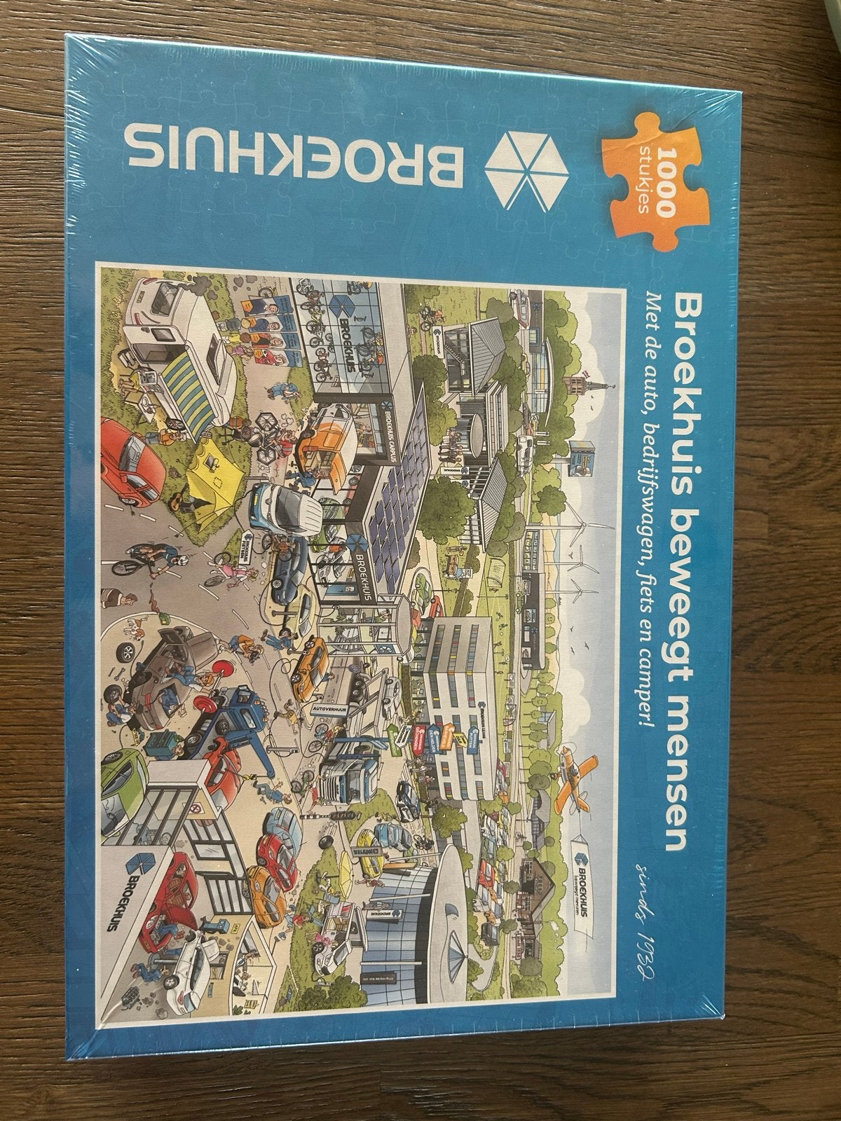 Broekhuis beweegt mensen puzzel 1000 stukjes, Een of twee spelers, Ophalen of Verzenden, Nieuw