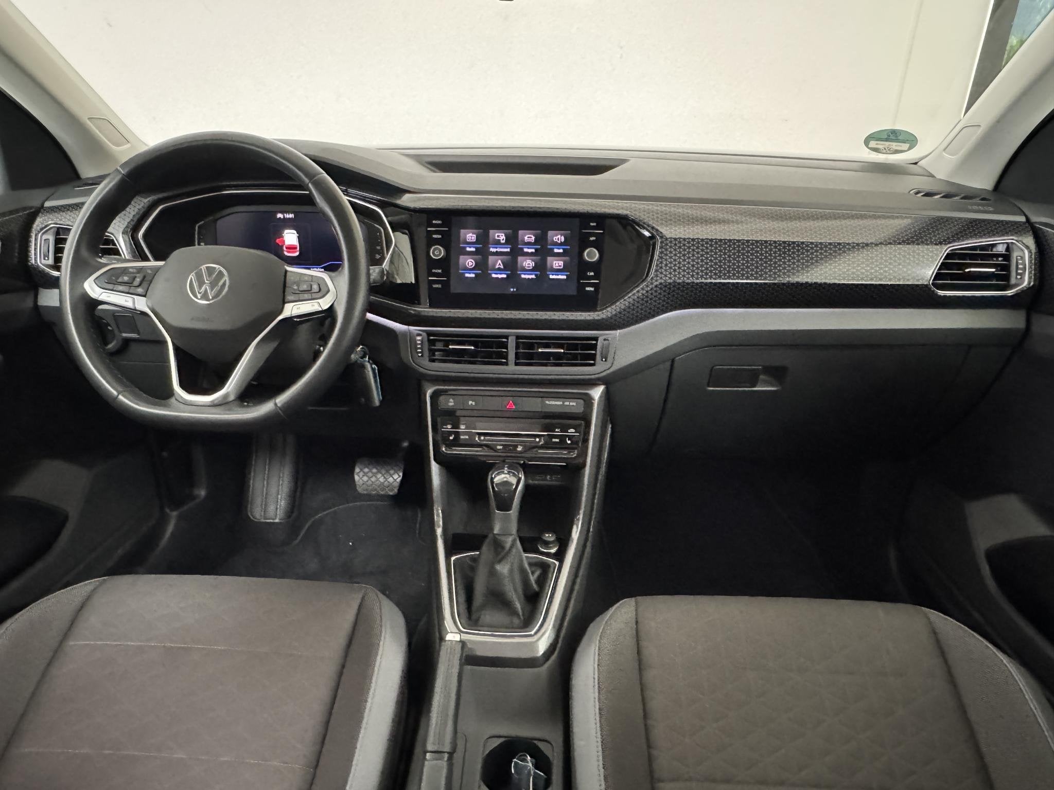 Volkswagen T-Cross 1.0 TSI Style | Apple Carplay/Android Aut, Auto's, Gebruikt, Met garantie (alle), Zwart, 3 cilinders