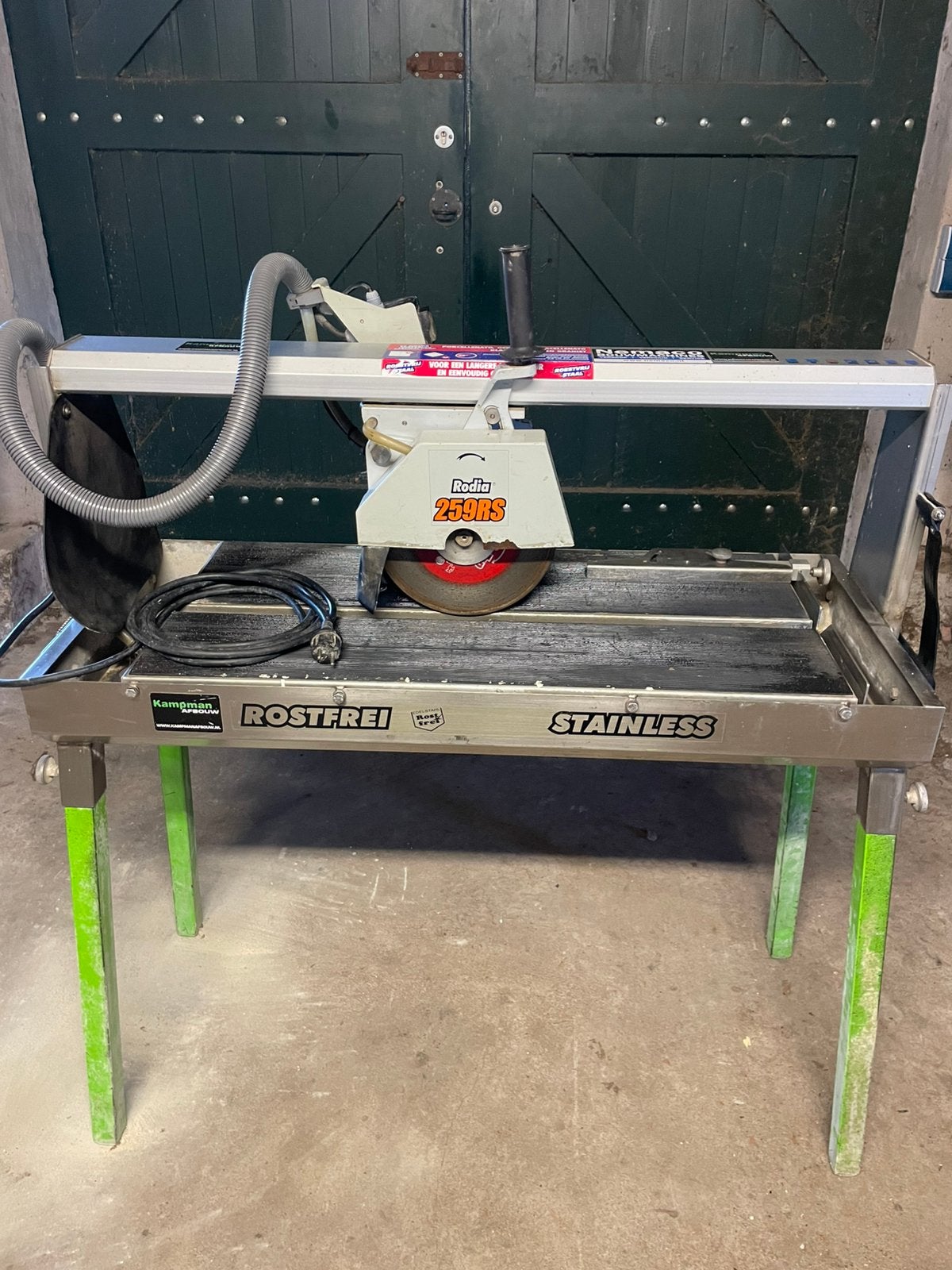 Rodia 259RS Zaagtafel, Ophalen, Cirkelzaag, 70 mm of meer, Zo goed als nieuw
