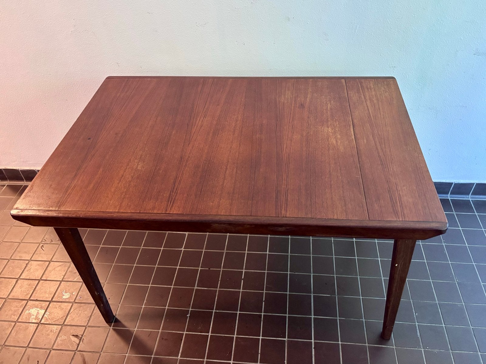 Vintage teakhouten eettafel Louis van Teeffelen Wébé, Ophalen of Verzenden
