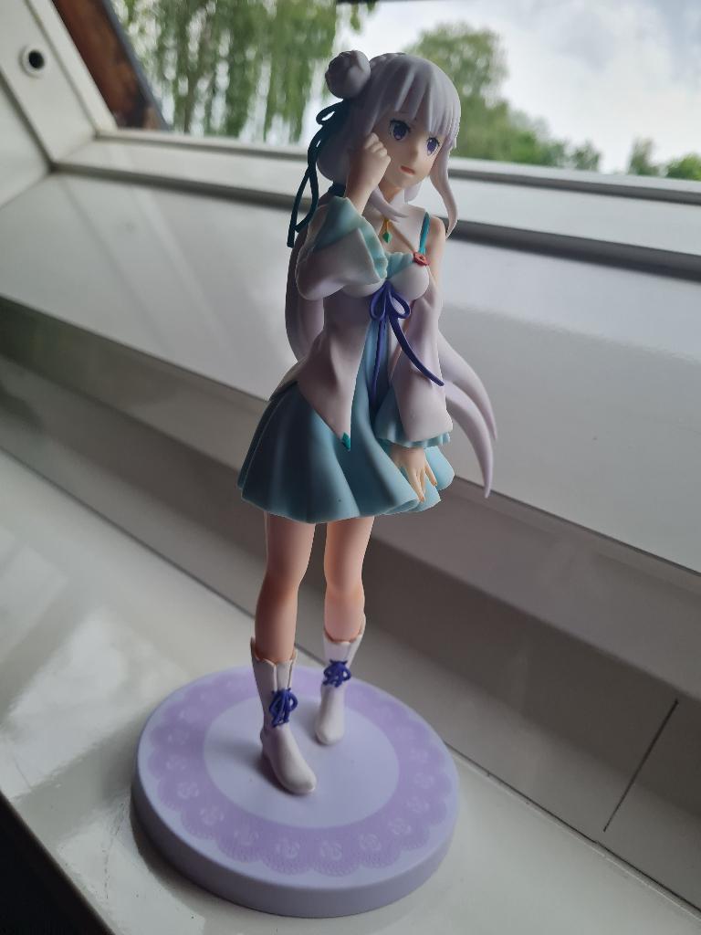 Re:Zero Anime Figuur Statue Emilia Sega, Ophalen of Verzenden, Zo goed als nieuw