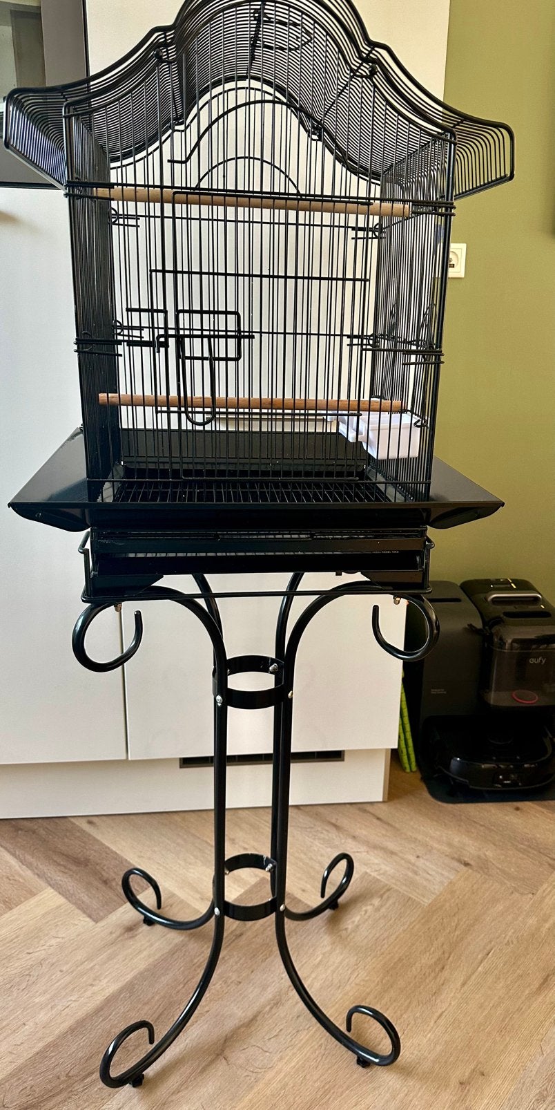 Mooie vogelkooi, Dieren en Toebehoren, Ophalen of Verzenden, Zo goed als nieuw, Metaal, Vogelkooi