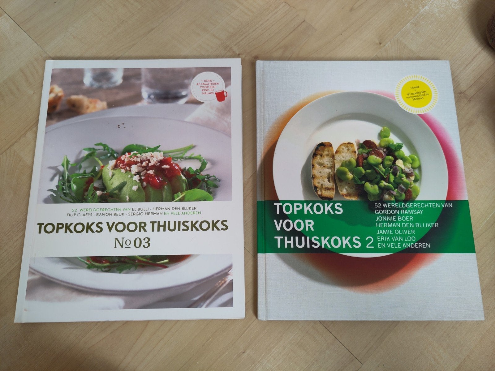 Topkoks voor Thuiskoks: Deel 2 & 3 - Kookboeken, Boeken, Kookboeken, Zo goed als nieuw, Diverse topkoks, Gezond koken, Overige gebieden