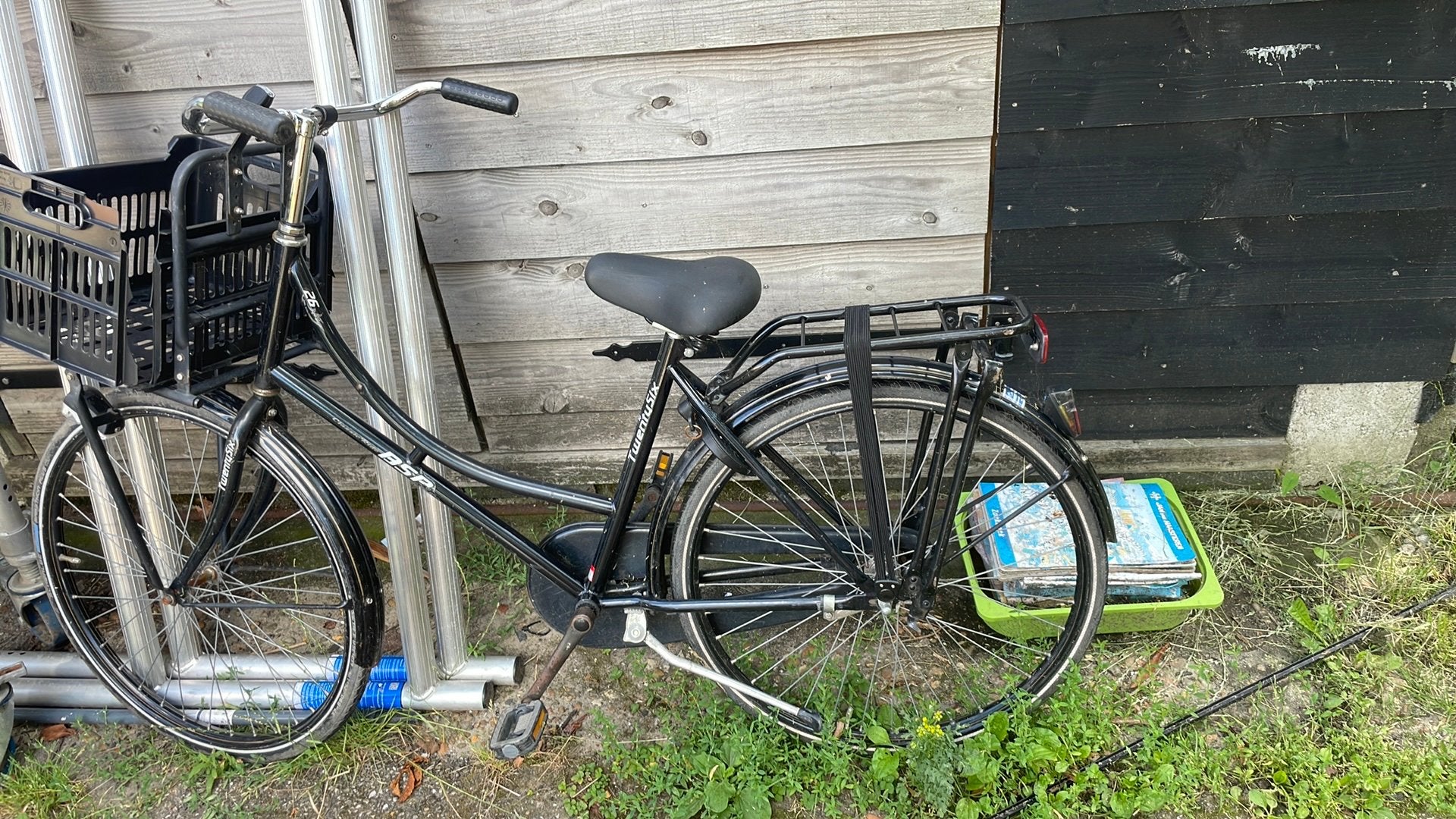 Zwarte damesfiets 26 inch, Minder dan 47 cm, Ophalen of Verzenden, Zo goed als nieuw, Versnellingen