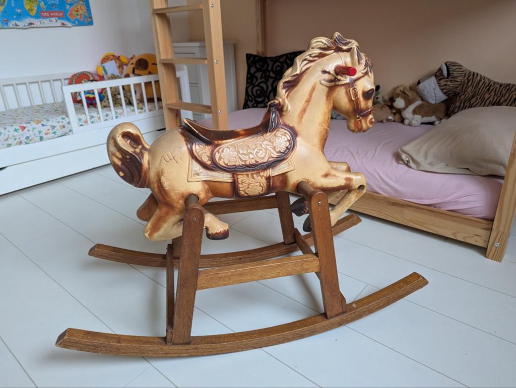 Vintage Hobbelpaard, Kinderen en Baby's, Ophalen, Zo goed als nieuw