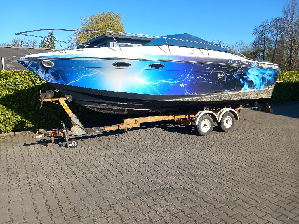 FOUR WINNS 235 CUDDY ZONDER INBOORD MOTOREN, Watersport en Boten, Ophalen, Gebruikt, 200 pk of meer, Buitenboordmotor