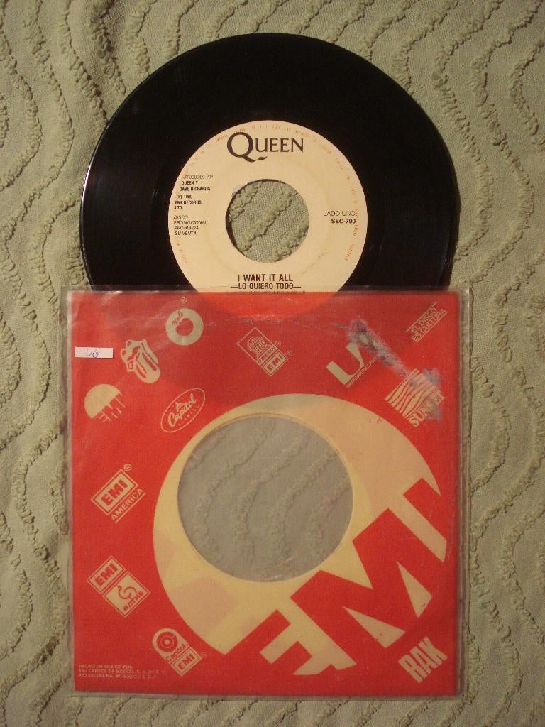 Queen 7” Single: I want it all/ Invisible man (Mexico) Promo, Gebruikt, 7 inch, Single, Ophalen of Verzenden