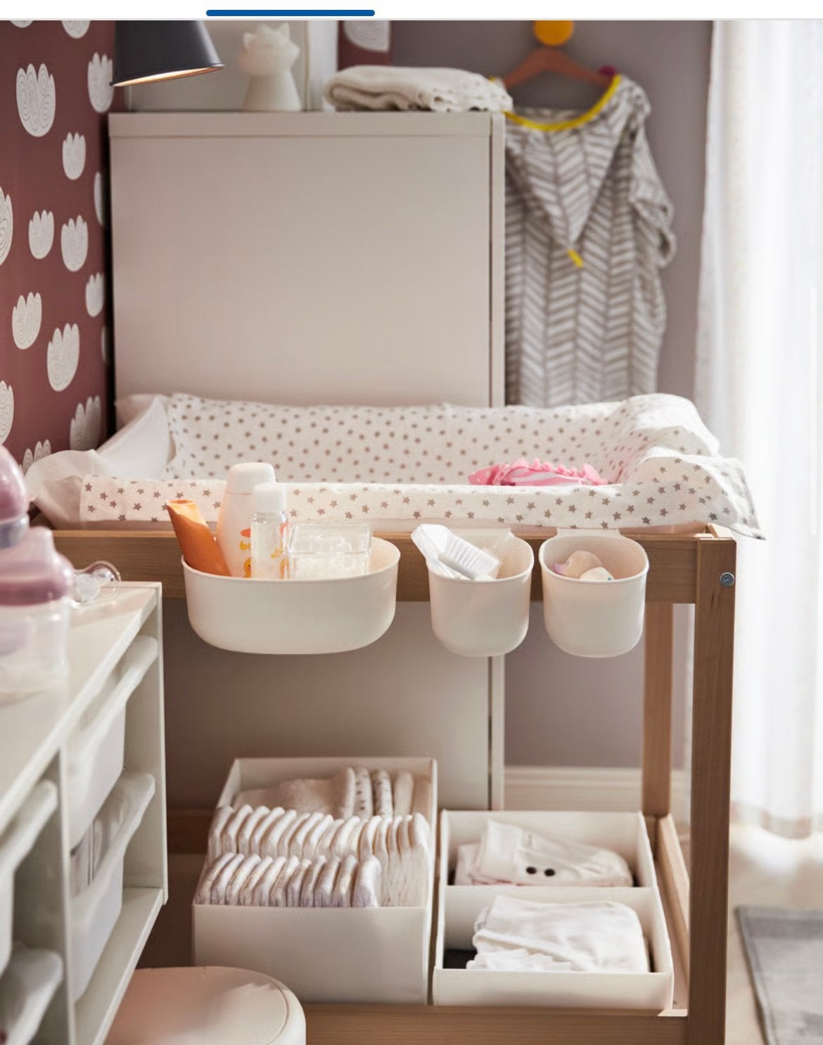 Verschoon tafel/ commode Sniglar Ikea, Kinderen en Baby's, Kinderkamer | Commodes en Kasten, Minder dan 75 cm, 50 tot 70 cm, Zo goed als nieuw