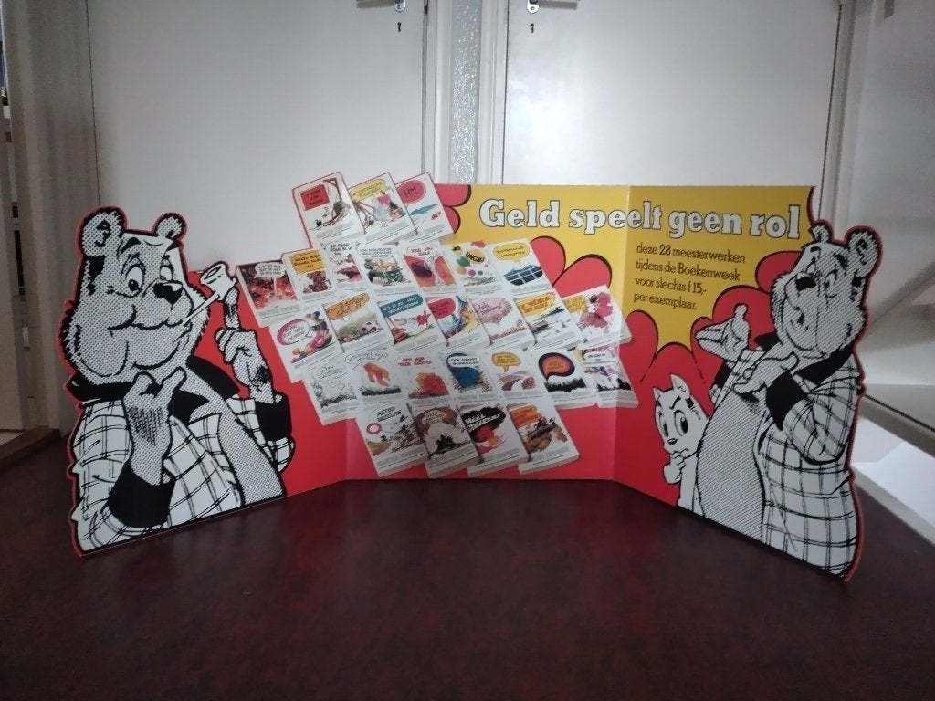 Groot Kartonnen Winkeldisplay Marten Toonder Bommel, Eén stripboek, Ophalen, Zo goed als nieuw, Maarten Toonder