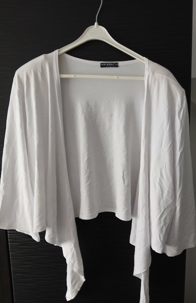 witte dames bolero vestmaat xxl van new jersey, Wit, Trui of Vest, Zo goed als nieuw, New jersey