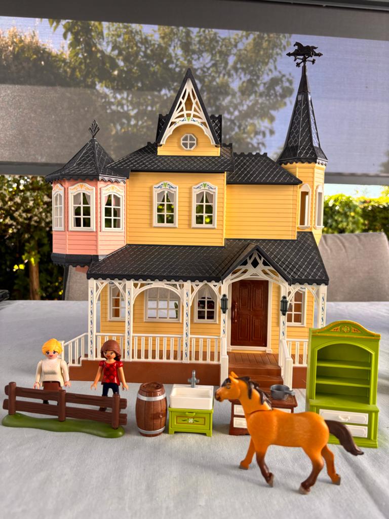 Grote Playmobil Spirit set: Paardenstal, huis & accessoires, Kinderen en Baby's, Speelgoed | Playmobil, Ophalen of Verzenden, Gebruikt