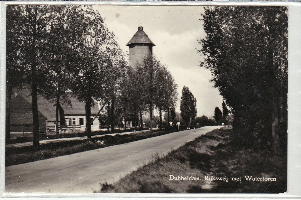 Dubbeldam  Rijksweg, Verzamelen, Ophalen of Verzenden, 1940 tot 1960, Gelopen, Zuid-Holland