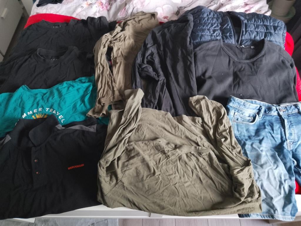 Heren pakket xl met pufferjas, Kleding | Heren, Heren-kledingpakketten, Ophalen of Verzenden, Zo goed als nieuw, Maat 56/58 (XL)