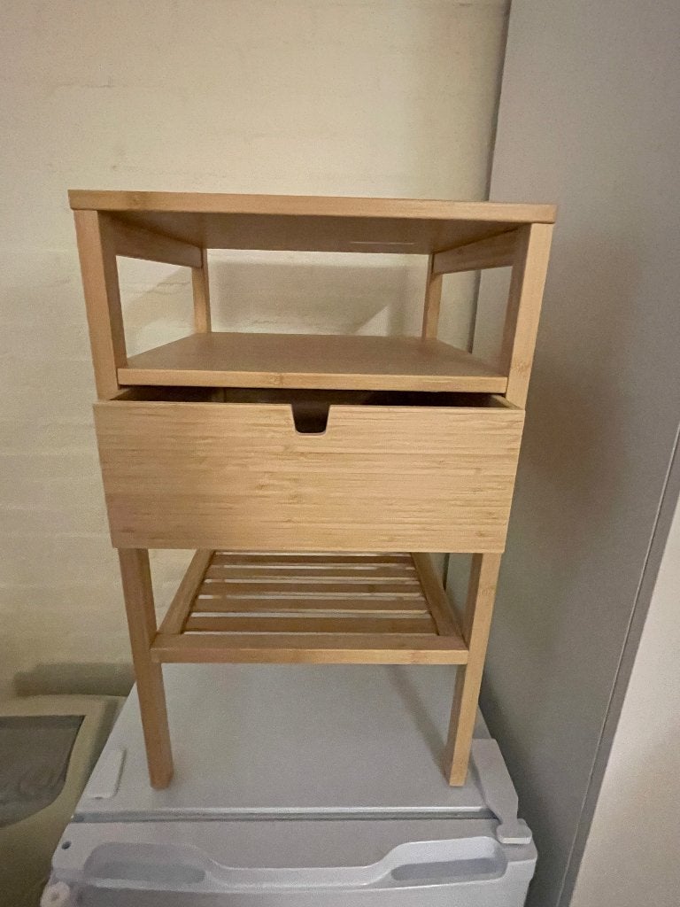 Ikea nachtkastje (Nordkisa), Ophalen, Minder dan 45 cm, Zo goed als nieuw, Minder dan 55 cm