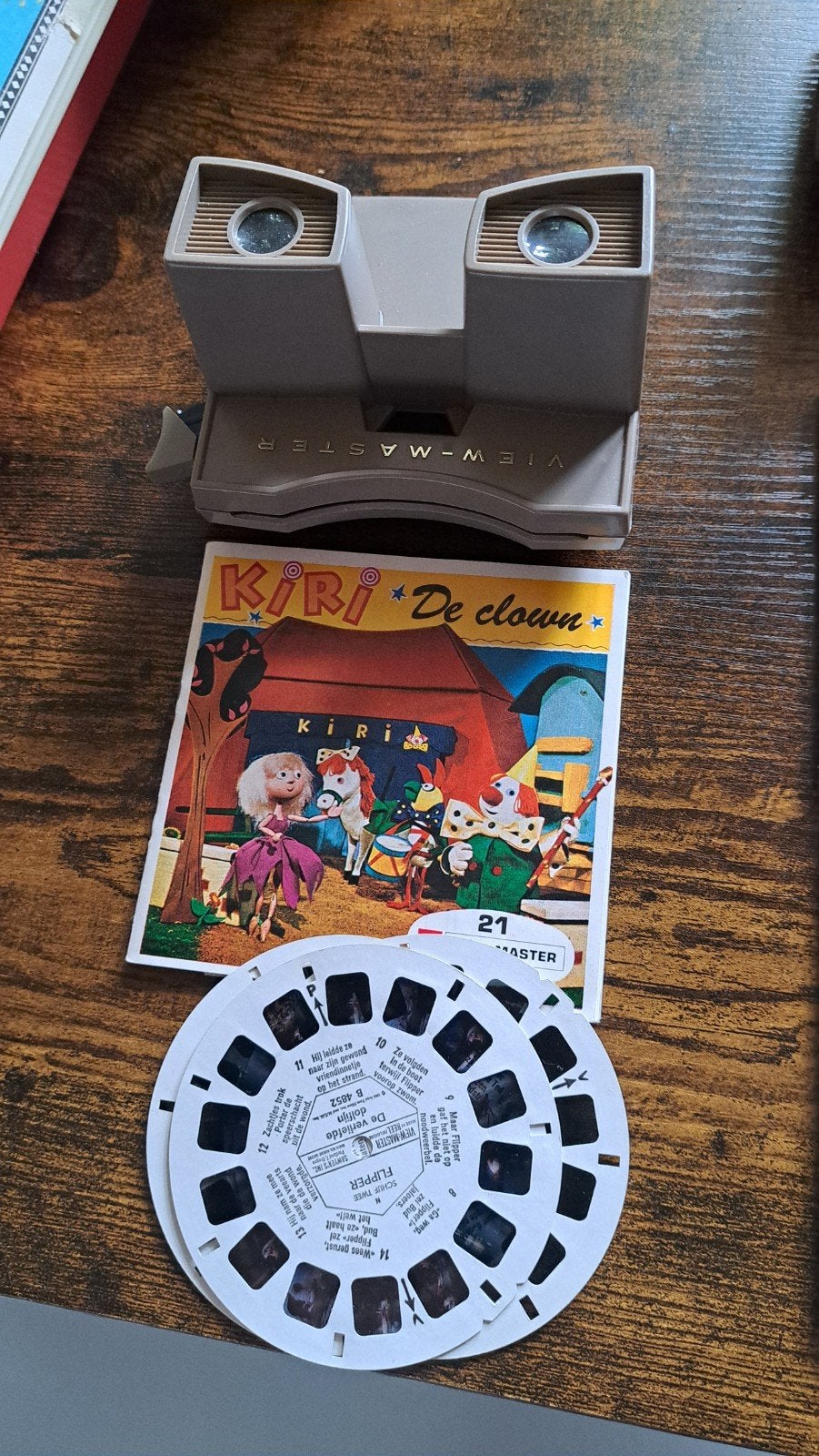Viewmaster met KIRI de clown en Flipper, Verzamelen, Speelgoed, Ophalen of Verzenden