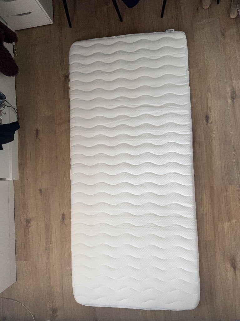 Matras topper 90x200, Ophalen, 90 cm, Eenpersoons, Zo goed als nieuw