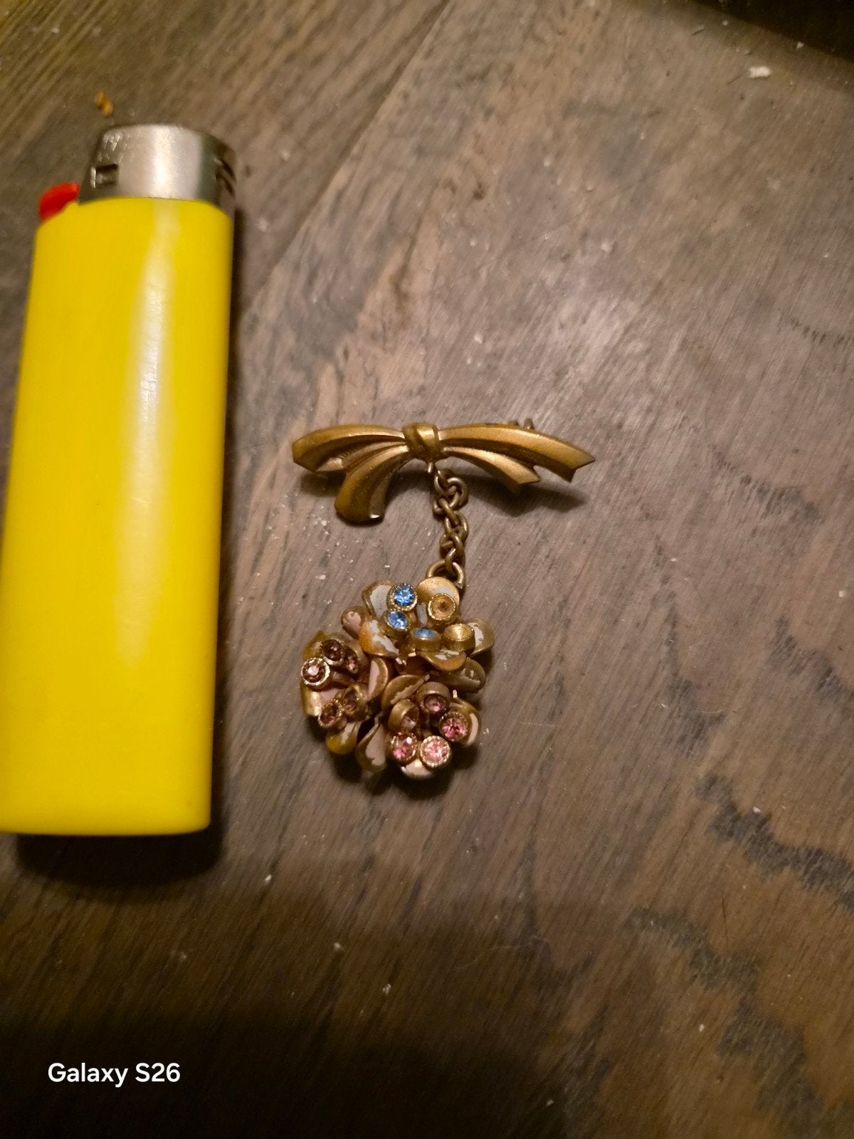 antieke vintage broche, Ophalen of Verzenden, Overige materialen, Broche, Verguld