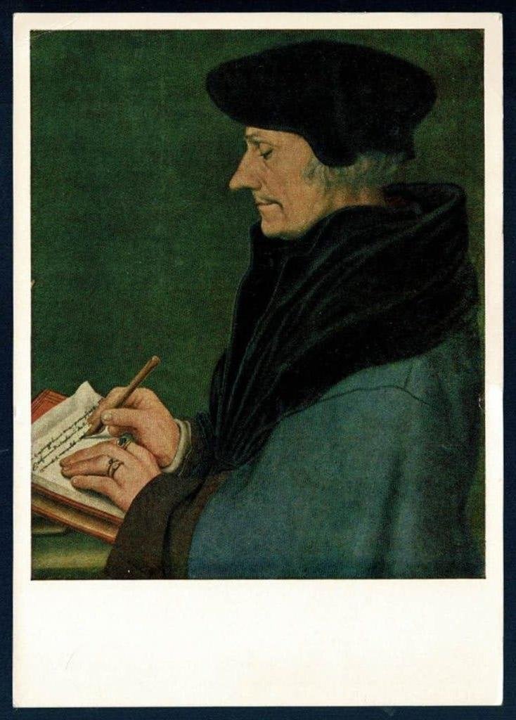 Hans Holbein - Erasmus, Verzenden, 1960 tot 1980, Gelopen, Sterren en Beroemdheden