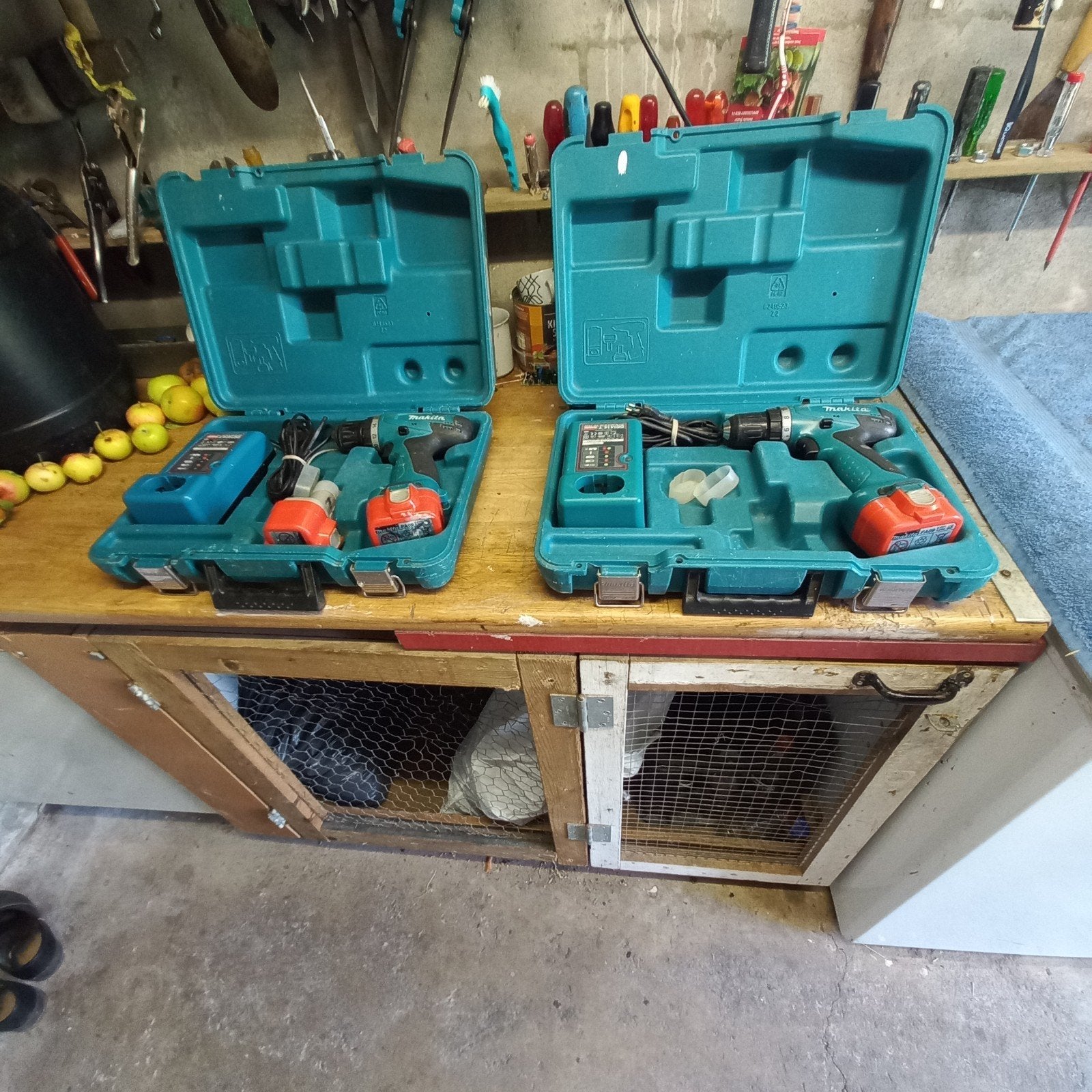 Makita accuboormachine, 2x, Ophalen, Gebruikt