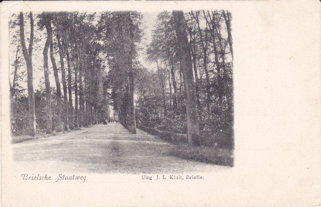 Brielsche Staatsweg, Hellevoetsluis 1911, Verzamelen, Ansichtkaarten | Nederland, Gelopen, Zuid-Holland, Voor 1920, Verzenden