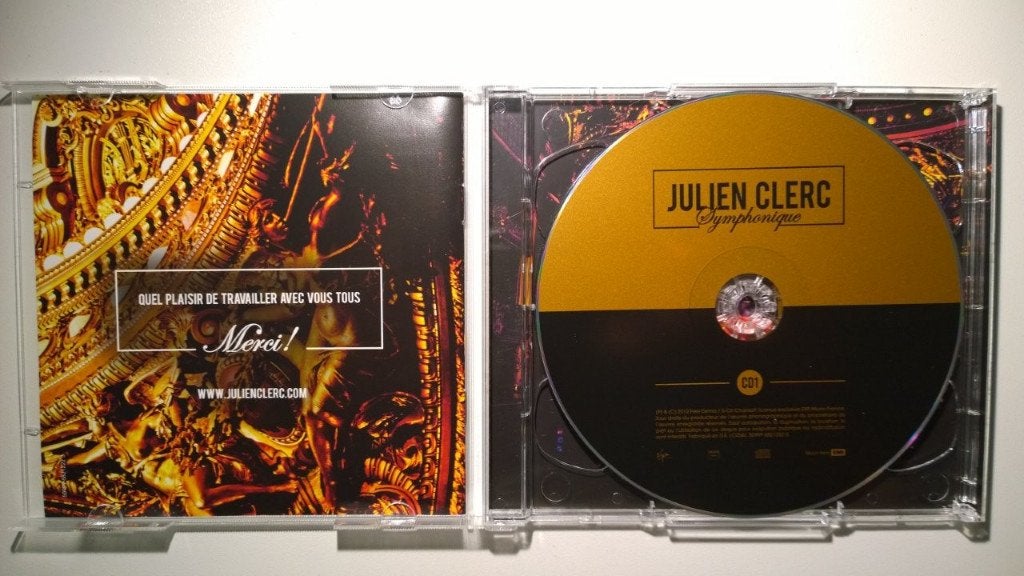 Julien Clerc - Symphonique, Cd's en Dvd's, Ophalen of Verzenden, Zo goed als nieuw, Album